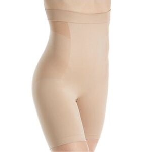 Bali Comfort Revolution Seamless High Waisted Thigh Slimmer Shapewear Large